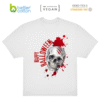 Polera Halloween calavera B&C #E220 Oversized premium  100 % Algodón 220 g/m²