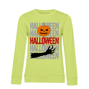 Poleron Halloween calabaza B&C Inspire Crew Neck Women