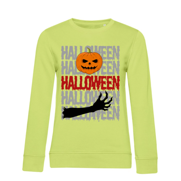 Poleron Halloween calabaza B&C Inspire Crew Neck Women
