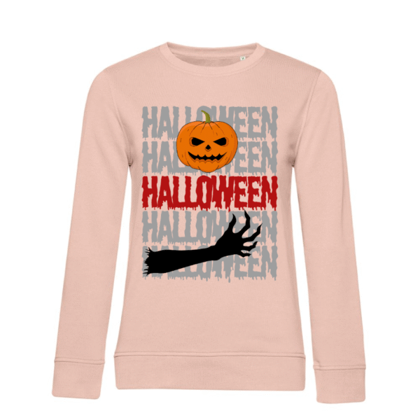 Poleron Halloween calabaza B&C Inspire Crew Neck Women