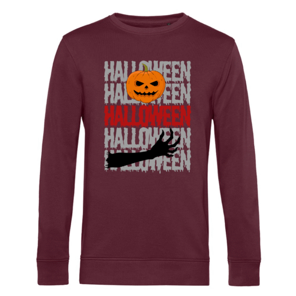 Poleron Halloween Calabaza B&C Inspire Crew Neck Unisex