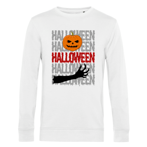 Poleron Halloween Calabaza B&C Inspire Crew Neck Unisex