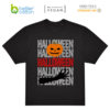 Polera  Halloween Calabaza B&C #E220 Oversized premium  100 % Algodón 220 g/m²