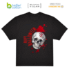 Polera Halloween calavera B&C #E220 Oversized premium  100 % Algodón 220 g/m²