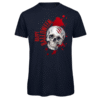Polera para Halloween con calavera B&C INSPIRE T unisex