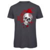 Polera para Halloween con calavera B&C INSPIRE T unisex