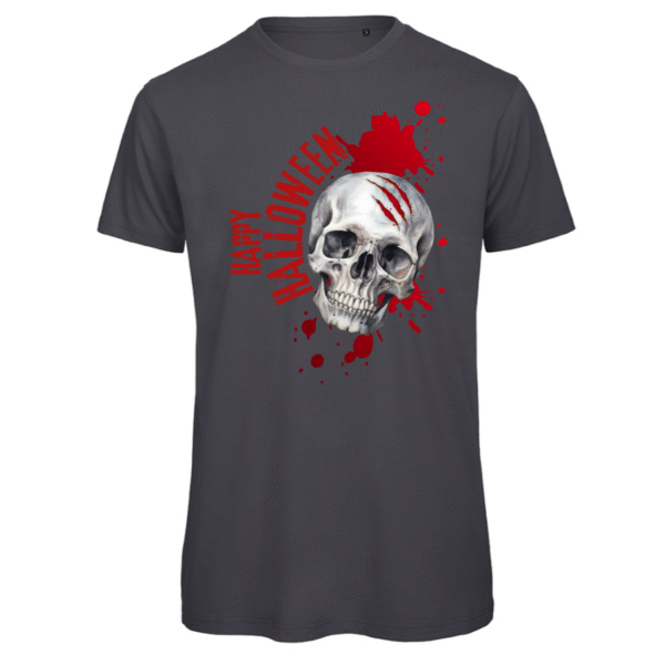 Polera para Halloween con calavera B&C INSPIRE T unisex
