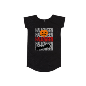 Negro Vestido Mantis Organic Loose Fit T Halloween calabaza